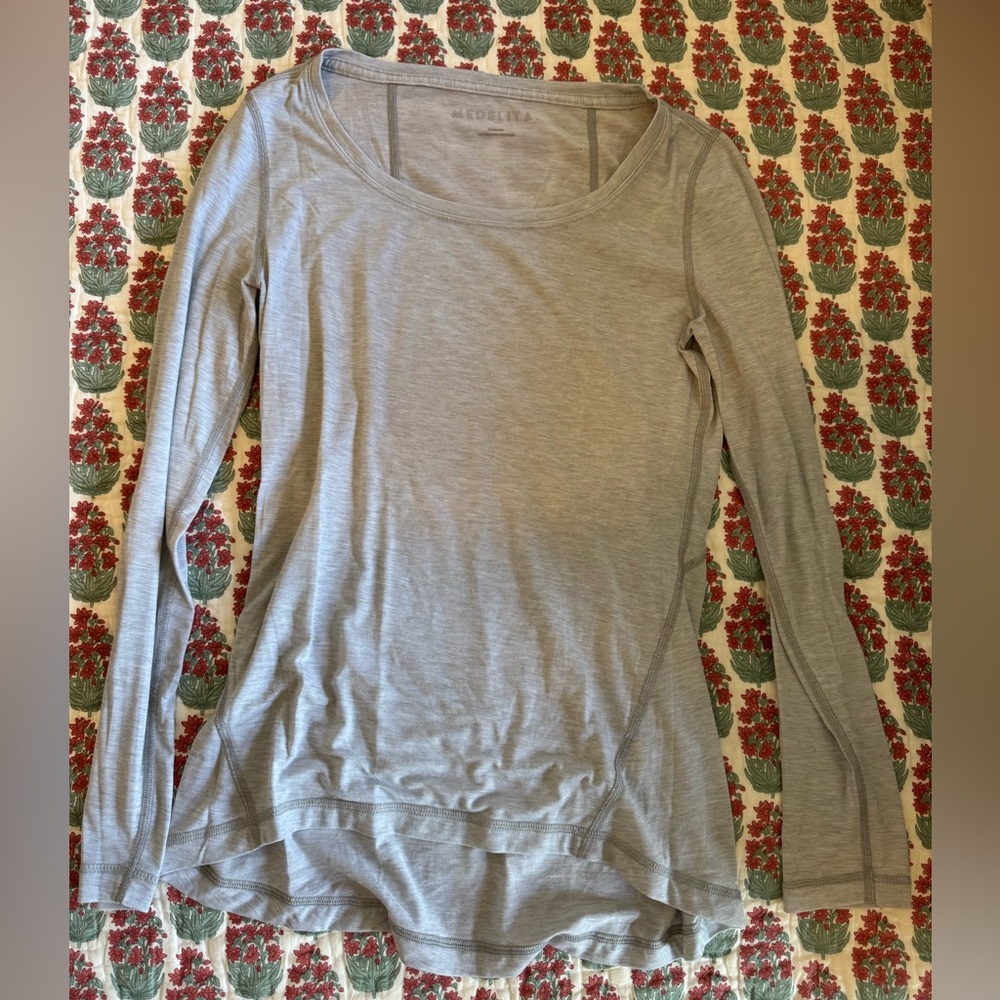 Medelita Core One Women’s Tee Longsleeve Underscrub Light Heather Grey Sz S
